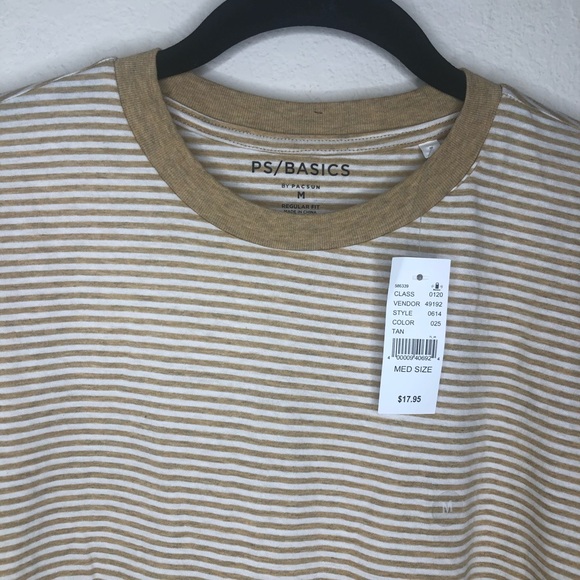 *NEW* PacSun Basics Dax Regular Striped T-Shirt - Picture 5 of 8
